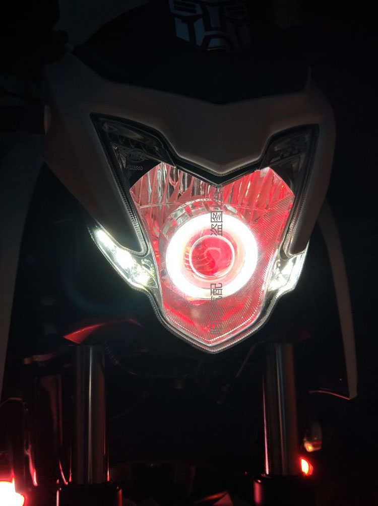 Yongyuan 350 hào YY350-9A xe máy xenon ống kính đèn pha lắp ráp sửa đổi thiên thần nguồn mắt bão - Đèn HID xe máy đèn pha xe máy siêu sáng